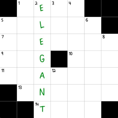 stylish crossword clue 7 letters.